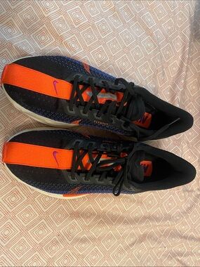 Nike Flyknit Trainers - Black, Orange & Purple Accents